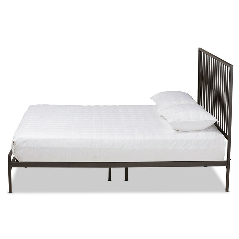 Baxton Studio Jeanette Modern and Contemporary Black Bronze Finished Metal Queen Size Platform Bed Baxton Studio Jeanette Modern and Contemporary Black Bronze Finished Metal Queen Size Platform Bed