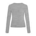 thumbnail image 5 of Summer Tops for Women Shirts Long Sleeve Tall Womens Shirts Women Top New Tops Exercise Layering Tee Long Sleeve Comfort 2 Shirt T for Woman Tall Grey L, 5 of 5
