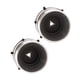 thumbnail image 3 of par de adaptadores de buje NAB de aleación de aluminio pulido profesional de 10 pulgadas para Studer ReVox para Akai para Teac Silver, 3 of 12