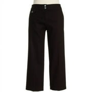 George ME - Women's Textured Cotton Crop-Length Pants