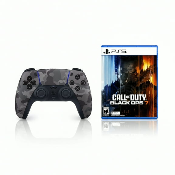 PlayStation 5 DualSense Wireless Controller Gray Camouflage Call of Duty Black Op 7 PlayStation 5