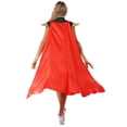 thumbnail image 2 of iiniim Womens Princess Cosplay Costumes with Red Cloak Cape for Halloween Party Black 3XL, 2 of 7