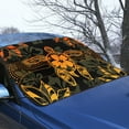 thumbnail image 3 of FORUDESIGNS Turtle Hibiscus Print Thicken Car Windshield Snow Cover, All-Weather Auto Winter Frost Cover Waterproof Sunshade Snow Cover, 55.9 × 37.7 inches, Fits Truck, Van, SUV, 3 of 6