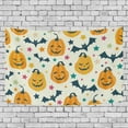 thumbnail image 1 of ABPHQTO Tapiz de iconos de Halloween, decoración para colgar en la pared, decoración del hogar, sala de estar, dormitorio, 128x150 cm, 1 of 4
