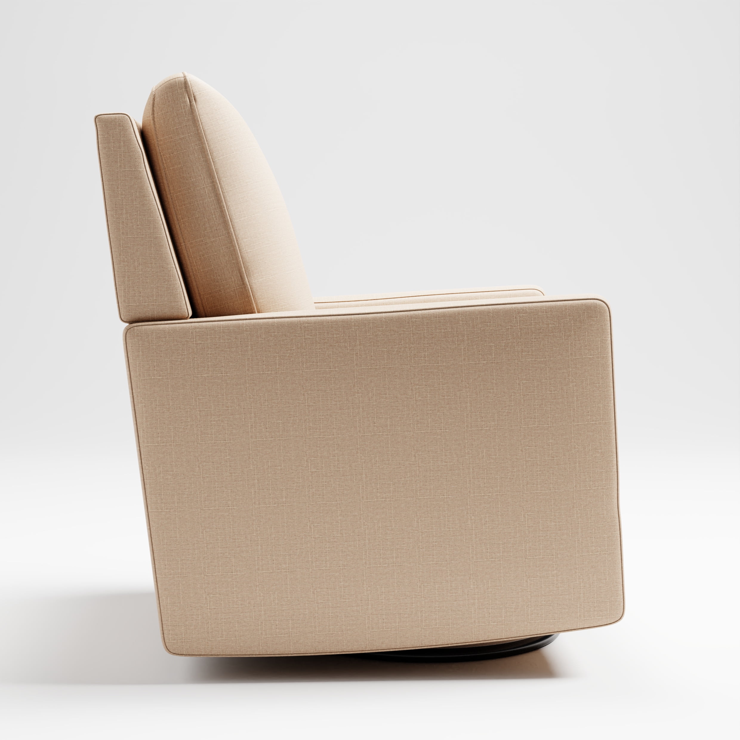 Storkcraft Calabasas Infant Nursery Upholstered Swivel Glider, Latte