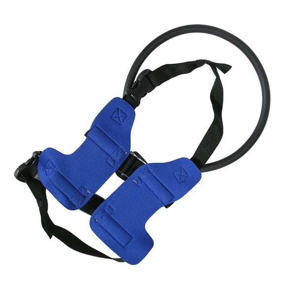 Blind Dog Harness Guiding Device, Adjustable Buckle Strap Blind Dog Halo Blind Dog Bumper Collar, Help For Blind And Poor Vision Dogs To Avoid Accidents And Build Confidence, Blue