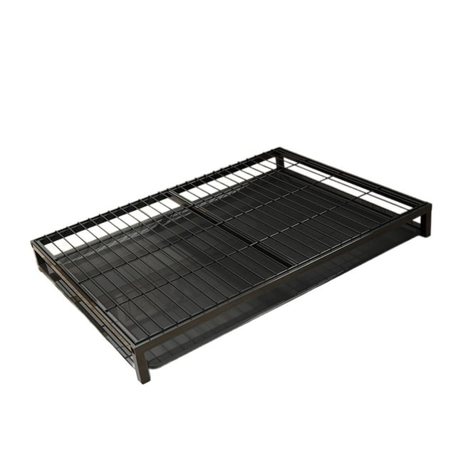 Shengyu Plateau de Toilette pour Chien Polyvalent Robuste Support d'Urine Entraînement L Plateau pour Tapis Pipi Maille Noir G