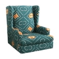 thumbnail image 1 of Stretchable Thick Polyester Wingback Chair Covers Furniture Protector Wing Chair Green, 1 of 8