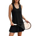 thumbnail image 2 of CUSTG Women Camis Sleeveless Casual Fashion Solid Color Backless Workout Yoga Tank Tops Outdoor Activewear O-Neck Fashionable Female Summer Shirts, 2 of 7