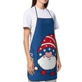 thumbnail image 4 of Yiaed Three Gnome Independence Day Print Kitchen Apron with Hand Wipe Pockets,Big Pocket,Aprons for Women with Pockets, Waterproof for Cooking Baking, 4 of 7