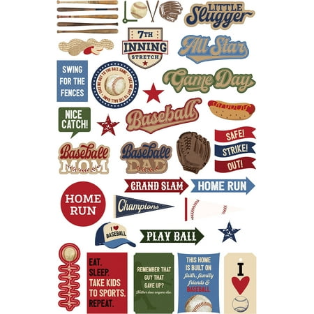 Photoplay Play Ball Ephemera Cardstock Die-Cuts-