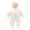 White, variant on Kids Coats Boys Winter Warm Hooded Down Coat Jacket with Bear Ears Soft Padded Outwear for Outdoor Cold Weather Solid Color Size:3-6 Months