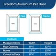 thumbnail image 4 of PetSafe Freedom Aluminum Pet Door Medium, 4 of 8