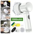 thumbnail image 5 of Electric Scrubber USB Rechargeable Wireless Electric Cleaning Brush with 5PCS Brush Head Kitchen Dis, 5 of 5