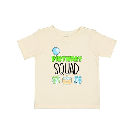 

Inktastic Birthday Squad Balloon Cake and Presents Gift Baby Boy or Baby Girl T-Shirt