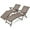 Brown, variant on Costway Patio 2 PCS Folding Chaise Lounge Chair Outdoor Portable Reclining Lounger Black