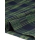 thumbnail image 5 of Falda lápiz de cuadros de longitud a la rodilla con cintura alta elástica y cremallera lateral para mujer INSPIRE CHIC verde XS, 5 of 6
