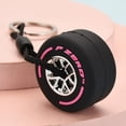 thumbnail image 1 of Lindo llavero de neumático, pequeño llavero de neumático, colgante para bolso de coche, amuleto para hombres, regalos para amantes de los coches, accesorios para automóviles, 1 of 6