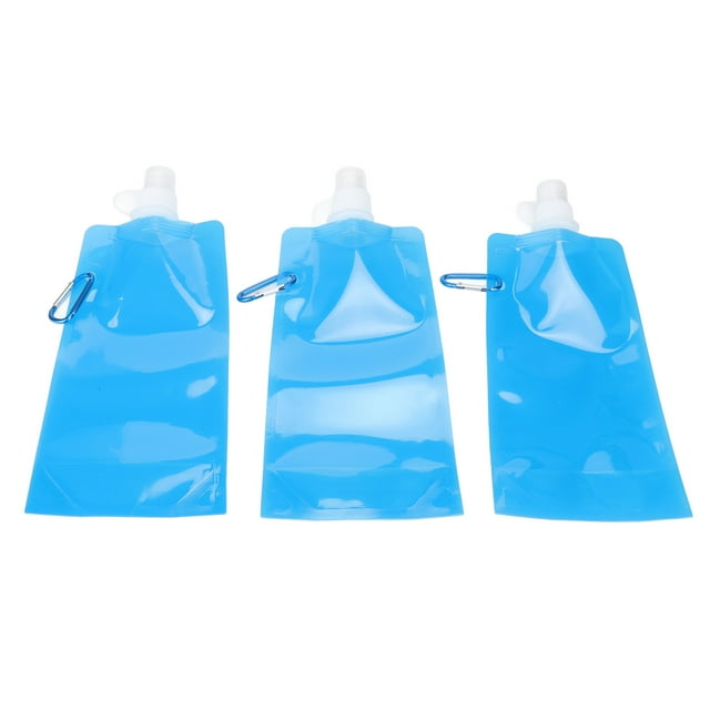 Collapsible Water Container Bag, Multifunction PE Soft Water Bottle For Outdoor Travel Camping 700ml