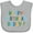 AC-Heather Grey, variant on Inktastic Happy Birthday Daddy Boys or Girls Baby Bib