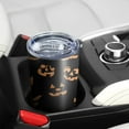 thumbnail image 5 of Hallween Ghost Pumpkin Face Tumbler with Straw, Ghost Pumpkin Face Stainless Steel Double Walled Vacuum Insulated Cup, Spooky Holiday Gifts for Women Men, 5 of 5
