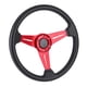thumbnail image 4 of VOBOR 350mm/14in Coche de Carreras Drifting Volante Reemplazo Accesorio Universal Modificado(Rojo), 4 of 14