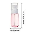 thumbnail image 2 of Travel Size Spray Bottle,Leak Proof Transparent Spray Bottle With Lid, Empty Refillable Fine Mist Spray Bottle For Toners Water Cosmetics Face Hair(Pink), 2 of 4