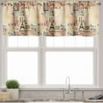 thumbnail image 3 of Ambesonne Pale Pink Valance & Curtain, French Lettering, 55"x24", Blue Black and Pale Pink, 3 of 6