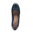 thumbnail image 3 of COLLECTION BY CLARKS Womens Navy Impact Absorption Cushioned Mallory Berry Round Toe Wedge Slip On Dress Pumps 9.5 M, 3 of 4