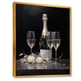 thumbnail image 2 of Designart "Champagne Cuves On Canvas I" Wine Floater Framed Canvas Wall Art, 2 of 5