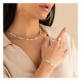thumbnail image 4 of Diamond-Cut Hearts and Kisses Stampato Women’s Adult Bracelet 10K Yellow Gold, 5.13 Gr – Goldum NYC, 4 of 5
