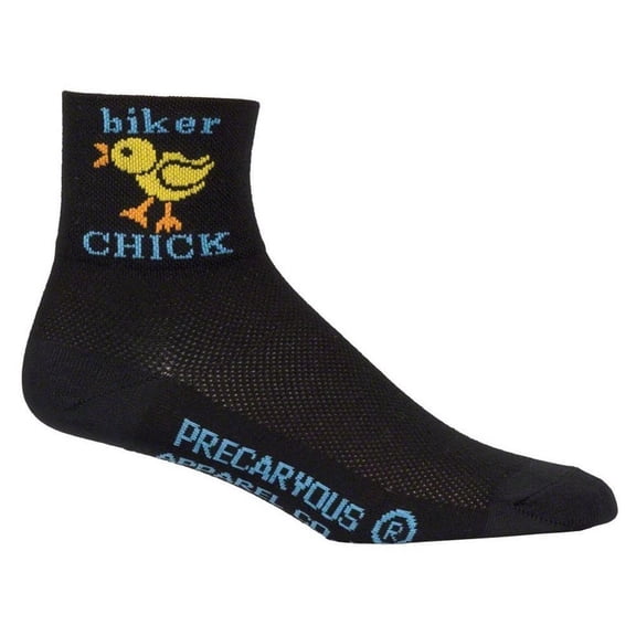 Biker Chick Sock: Black SM/MD
