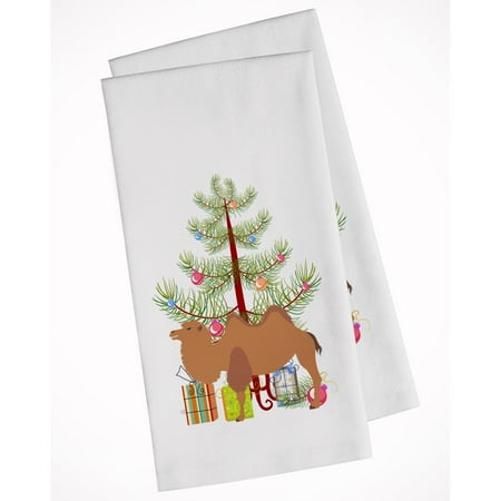 

Carolines Treasures BB9185WTKT Bactrian Camel Christmas White Kitchen Towel Set of 2 19 X 25 multicolor