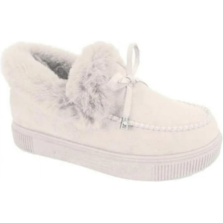 Women s Winter Flat Boots Warm Durable Shoes Fur Lining Ankle Snow Boots Loafer Flats Platform Thick Plush Shoes