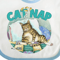 thumbnail image 4 of Inktastic Cat Nap Cute Sleeping Cat Boys or Girls Baby Bib, 4 of 4