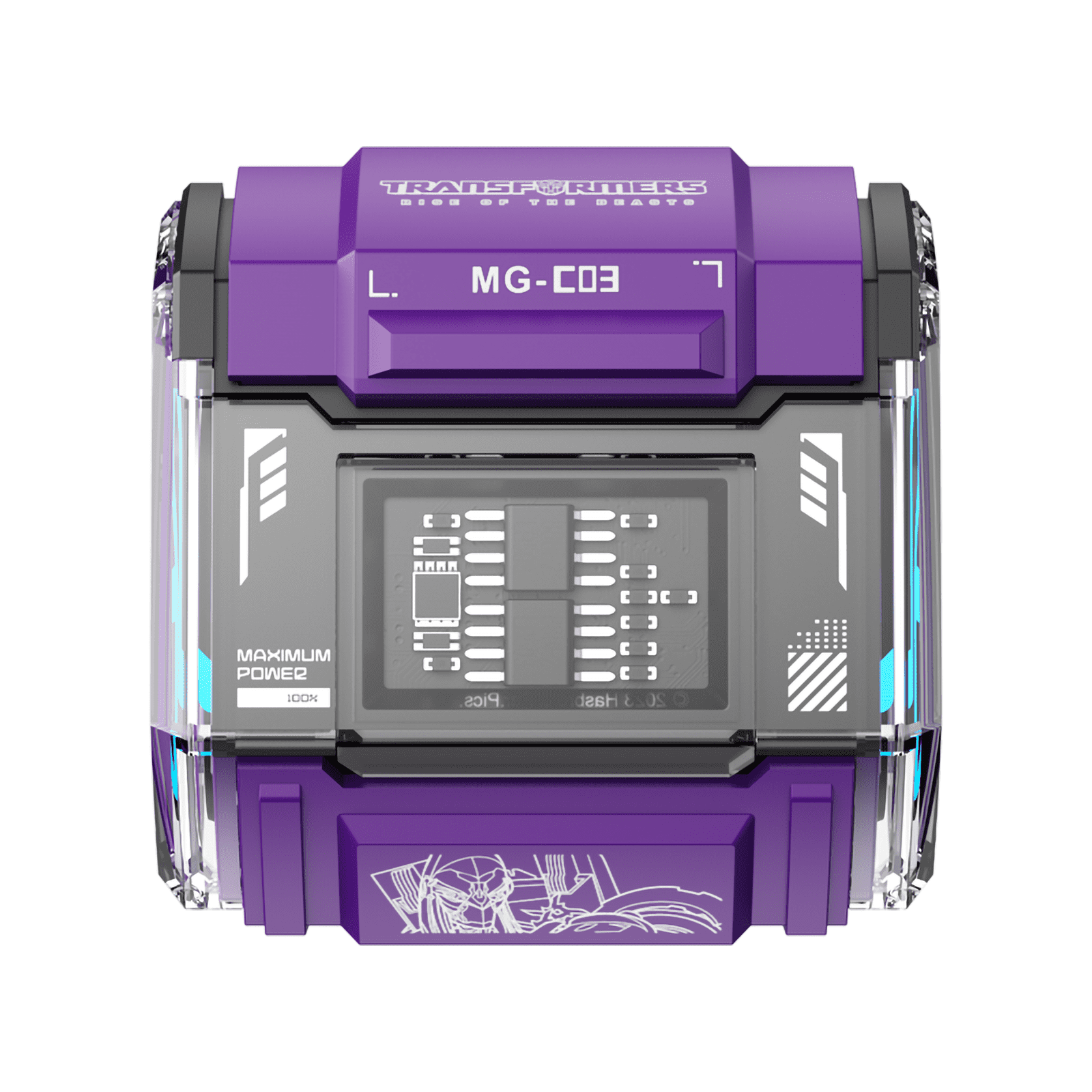 Transformers MG-C03 Bluetooth TWS Wireless Earbuds – HiFi Sound, Low Latency Gaming & Music Dual Mode Headset, Noise Cancelling, Touch Control, Long Battery Life & Charging Case (Purple - Nightbird)