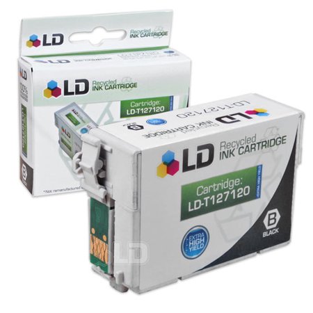 LD Remanufactured Replacement for Epson T127120 T1271 Extra HY Black Pigment Based Cartridge for the Stylus NX530  NX625  WorkForce 3520  3530  3540  7010  7510  7520  60  545  630  633  635  645