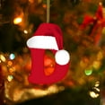 thumbnail image 4 of dajkiuy Initial Christmas Ornaments for Tree, 26 Letter Personalized Christmas Indoor for Christmas Tree Ornaments Pendant Hanging Decorations, D, 4 of 5
