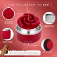 thumbnail image 2 of FAHRMOSIS Cuenco para perros de 32 onzas con inserto de alimentador lento, cuenco de agua para mascotas de acero inoxidable para razas medianas y grandes, base de goma antideslizante y alimentador de, 2 of 5
