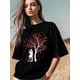thumbnail image 3 of Women's T-Shirt,Short Sleeve Tee Shirts Casual Tops Valentine's Day Lover Tree Crewneck T Shirt for Women, 3 of 8