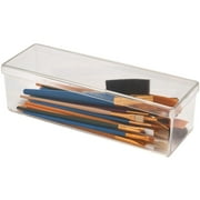Pioneer Plastics 160C Clear Rectangular Plastic Container, 8.5 W x 2.625 D x 2.25 H, Pack of 12