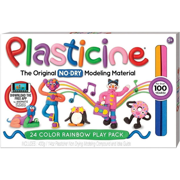 Plasticine No Dry Modeling Material 24 Color Rainbow Play Pack