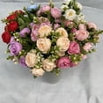thumbnail image 2 of Paño de lijado por todas partes, peonía estrella del cielo, flor artificial nórdica, decoración de sala de estar, flor artificial, tienda de exhibición de flores falsas, 2 of 2