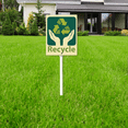 thumbnail image 6 of Eveokoki Recycle Sign 7 x 8.8 Inch Outdoor Aluminum Yard Signs with Metal Stakes for Private Property Grass Lawn No Trash Dumping, 6 of 7