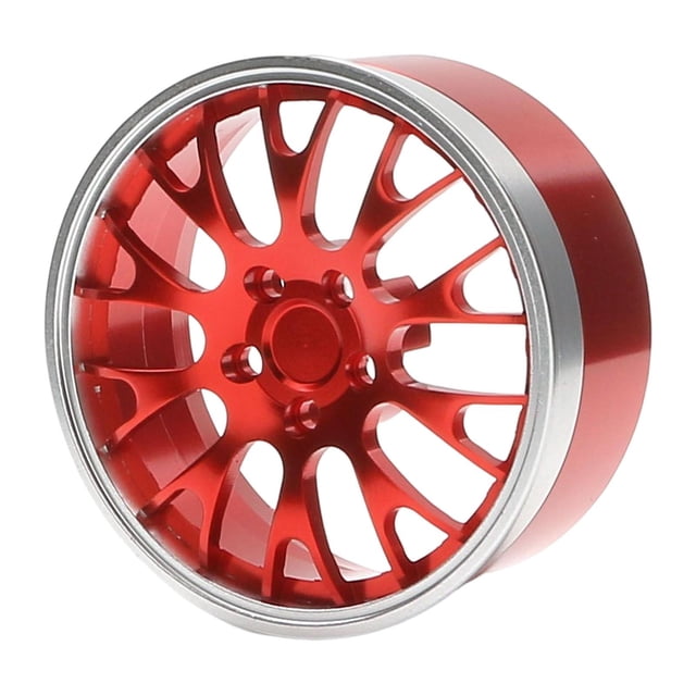 Rueda de mano con Control remoto de aleación de aluminio y Metal, accesorios de bricoje, lntas y neumáticos, coche Metal CNC, accesorios de rojo Sunnimix ruedas de oruga rc