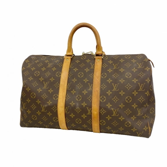 Pre-Owned Louis Vuitton Bags - Boston Monogram Keepall 45 M41428 Brown Men's & Women's