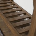 thumbnail image 2 of Walker Edison A-Frame 52" Faux-Marble Top Wood Console Table in White/Walnut, 2 of 8