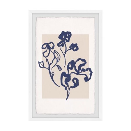 Rustic Flower Wall Art Print|Framed Canvas Painting for Living Room Decor - 24 x 36