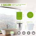 thumbnail image 2 of Small Trash Bags 4 Gallon 200 Counts-Rishipahu Biodegradable 4 Gallon Trash Bags,Mini Garbage Bags for Bathroom Office, Unscented 15L Small Trash Can Liners,White, 2 of 7