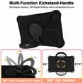thumbnail image 5 of Kids Case for Samsung Galaxy Tab A7 Lite 8.7" T220/T225 with Pencil Holder/Multi-Function Kickstand-Handle/Shoulder Strap, Protection Duty Shockproof Silicone Cover for A7 Lite 8.7" 2021 - Black, 5 of 7